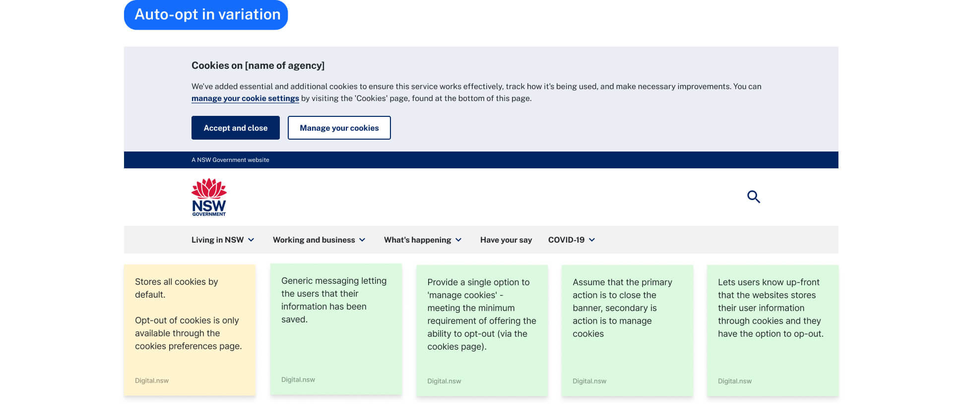 Standardising user consent through a design system component - Process Image 1
